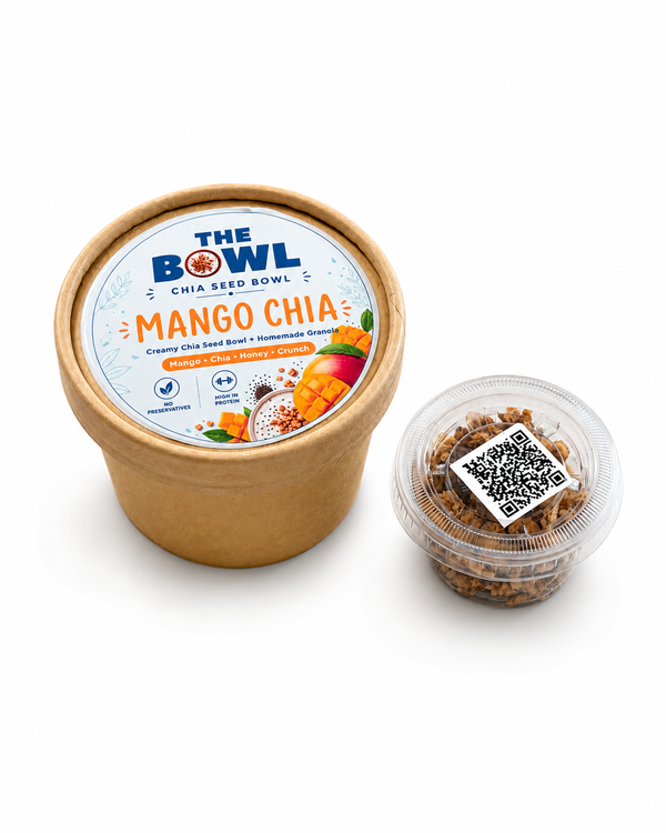 Mango chia pudding bowl with granola – The Bowl, Karachi